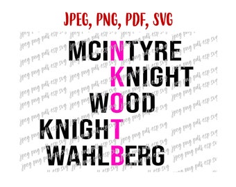 NKOTB New Kids On The Block Digital file Download Jpeg, Png, Pdf, Svg