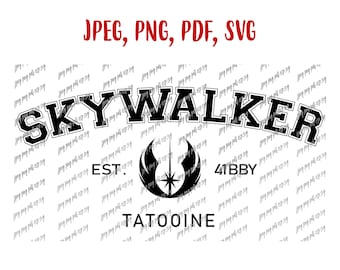 Anakin Skywalker Svg Skywalker Star Wars Digital fil Ladda ner Svg, Jpeg, Png, PDF