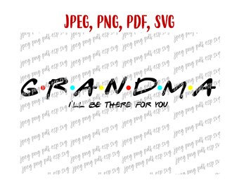 Oma Ich bin da für dich SVG, Jpeg, Png, PDF, Eps