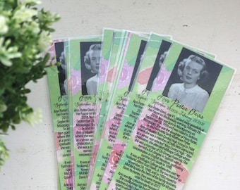 In Memory Bookmarks  - In Memory - Memorial - Bookmarks - CUSTOM