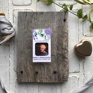 PERSONNALISÉ Laminé - En mémoire - Mémorial - Cartes de portefeuille - Cartes mémoire
