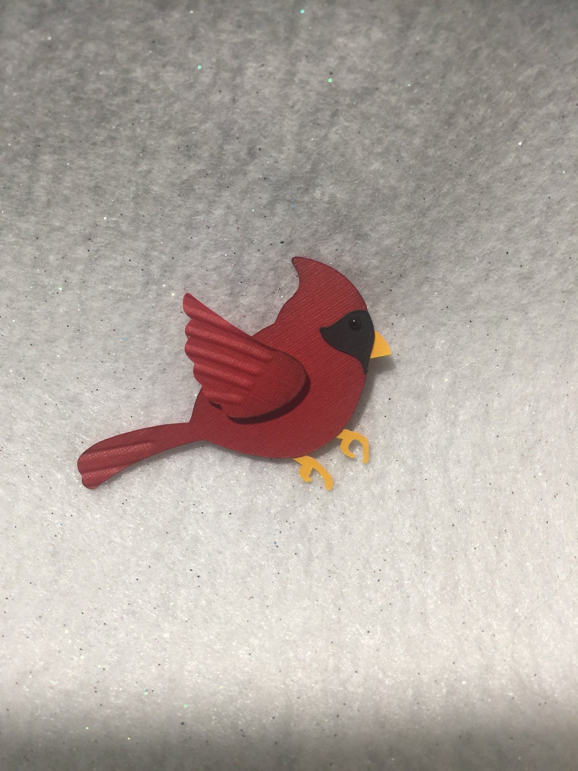 Cardinal Paper Pieced Scrapbook DIY Embellishments - Etsy