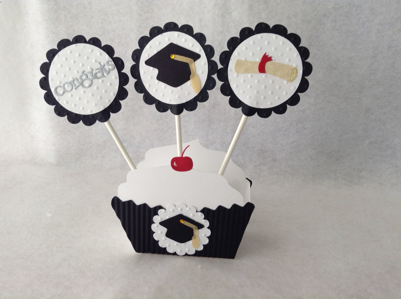 Graduation Cupcake Toppers Etsy
