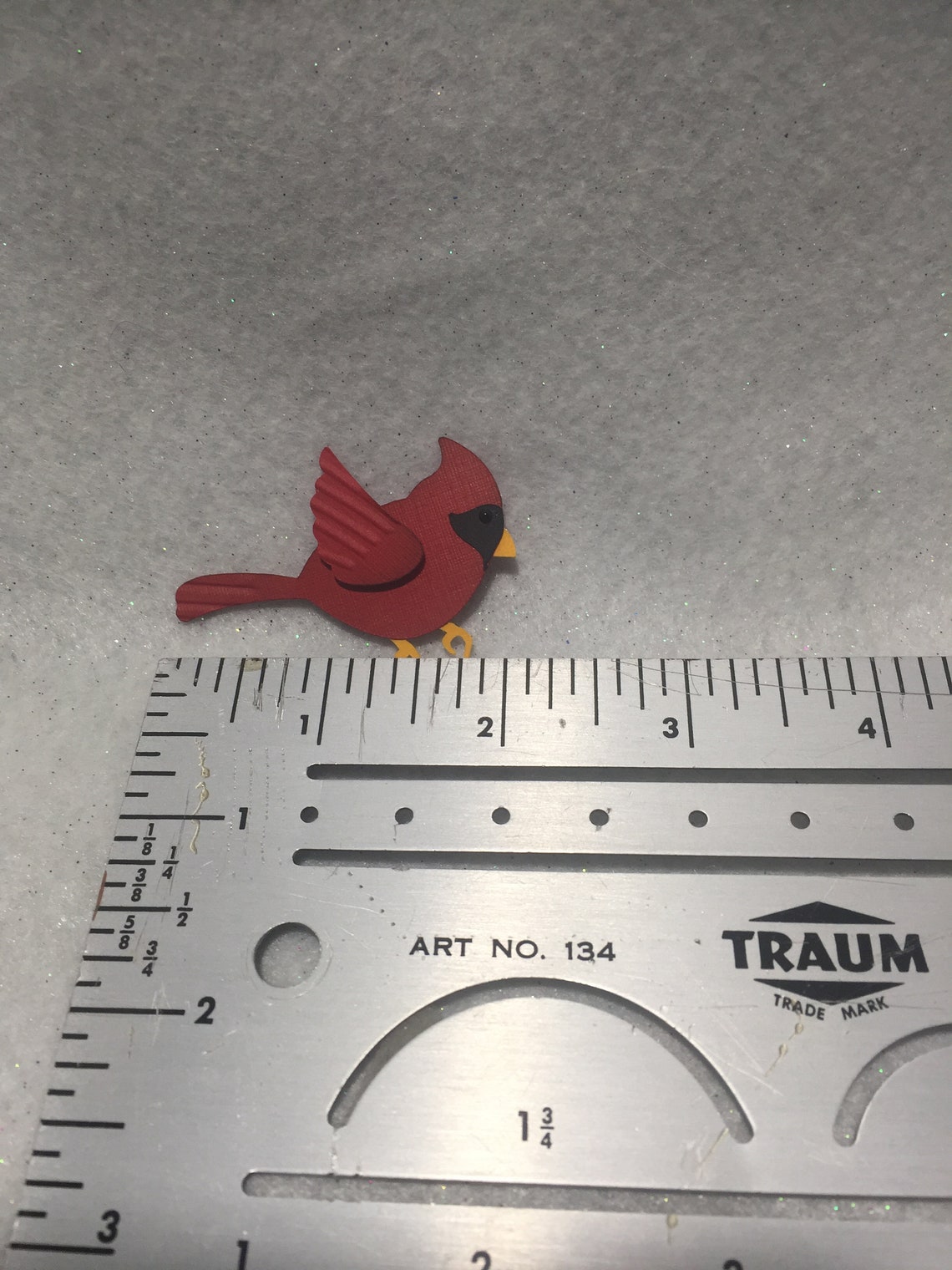 Cardinal Paper Pieced Scrapbook DIY Embellishments - Etsy