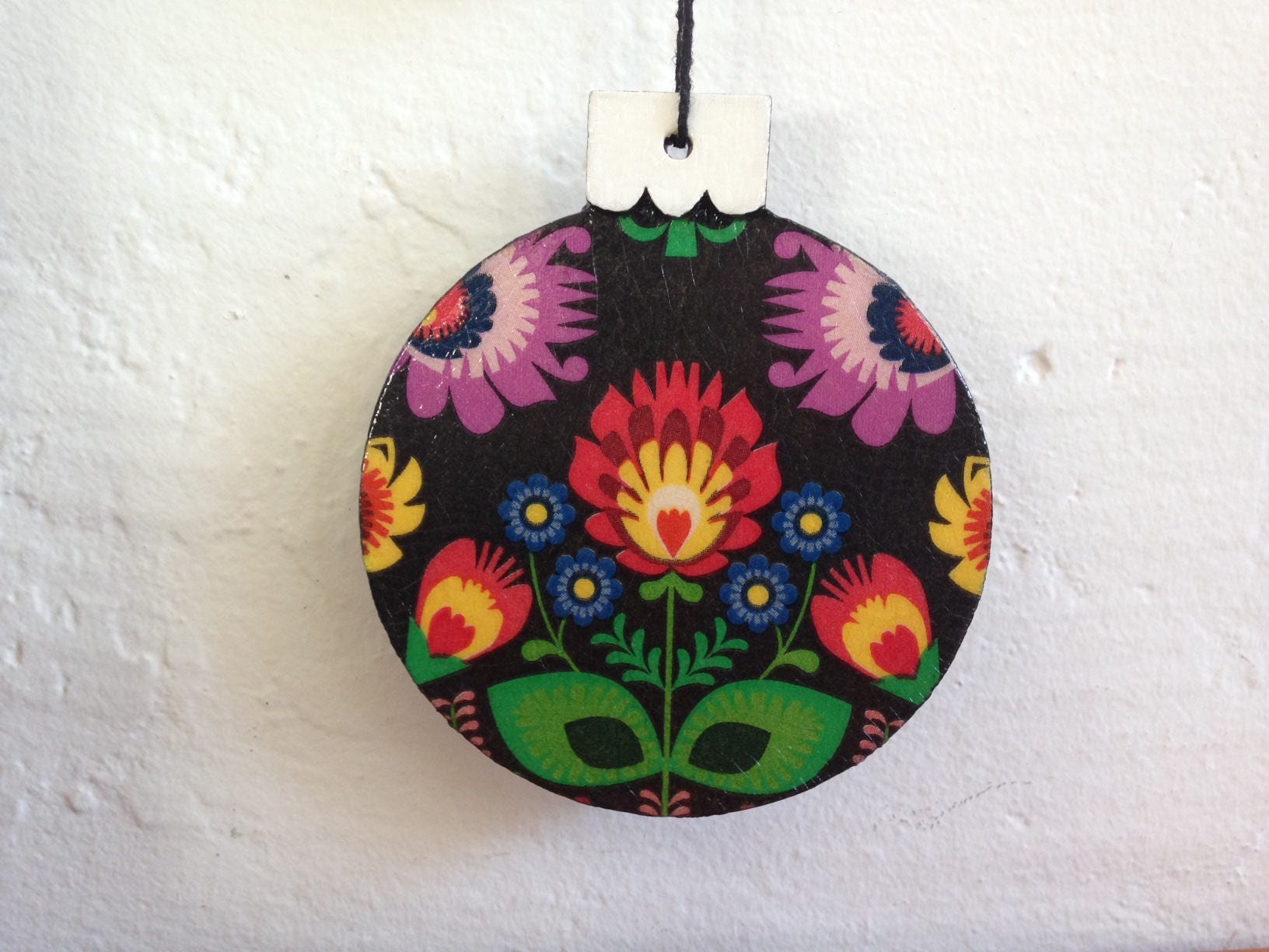 Polish folk Christmas tree ornament | Etsy