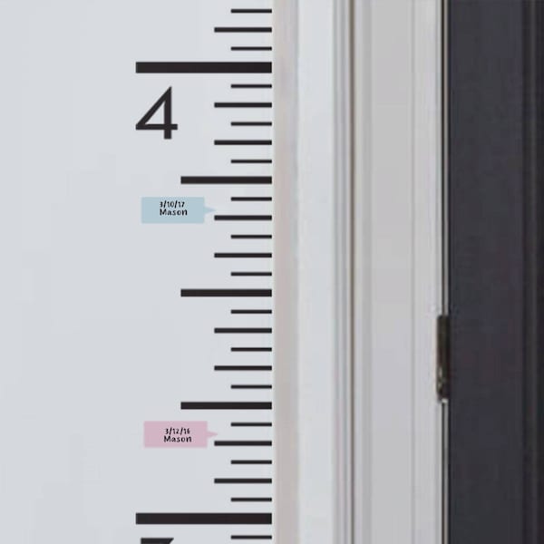 Growth Chart Ruler Decal - Children's Vinyl Wall Decal