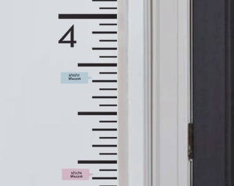 Growth Chart Ruler Decal - Children's Vinyl Wall Decal