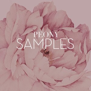 Peony Wall Stickers - SAMPLE SWATCHES For SKU W5028 and W5031