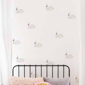 Swan Lake Wall Sticker - Peel and Stick
