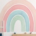 Watercolor Rainbow Wall Sticker, Coral - Peel and Stick