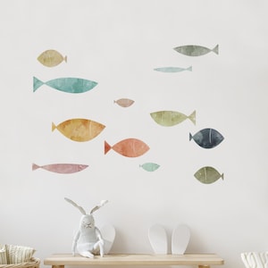 School of Fish Wall Sticker, Summer Sands Peel and Stick image 1