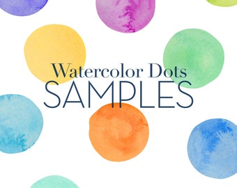 Watercolor Dots Wall Stickers - SAMPLE SWATCHES