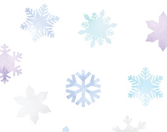 Frozen Winter Snowflakes, Multi, - Peel and Stick Wall Stickers