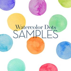 Watercolor Dots Wall Stickers - SAMPLE SWATCHES