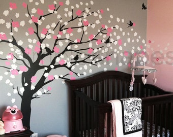 Wall Decals - Cherry Blossom Tree - Elegant Style - LARGE Wall Decal