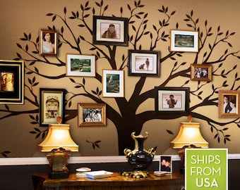 Wall Decal Family Tree Wall Decal Sticker Family Photo Tree Family Like Branches on a Tree Vinyl Wall Sticker Photo Tree Decal Tree Family