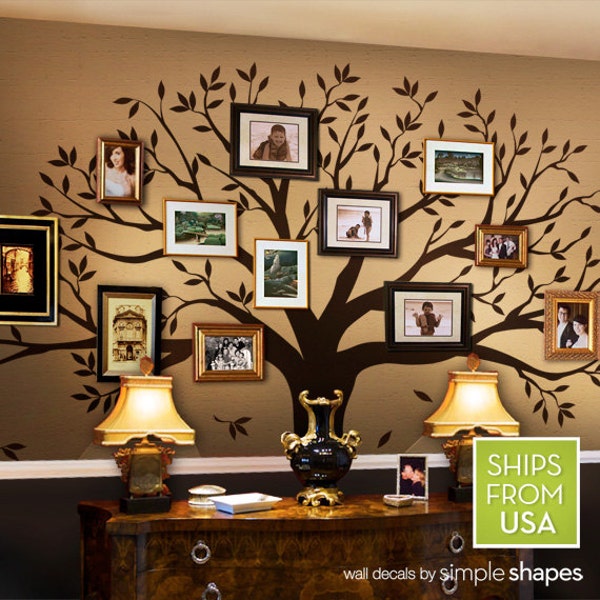 Wall Decals Living room Wall Decals Bedroom Family Tree Decal - Family Tree Wall Decal - Family Room decal - tree decal