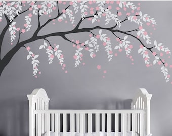 Cherry Blossom Wall Decal, Cherry Blossom Decal, Baby Nursery Wall Decal, Willow Tree Wall Decal, Nursery Design