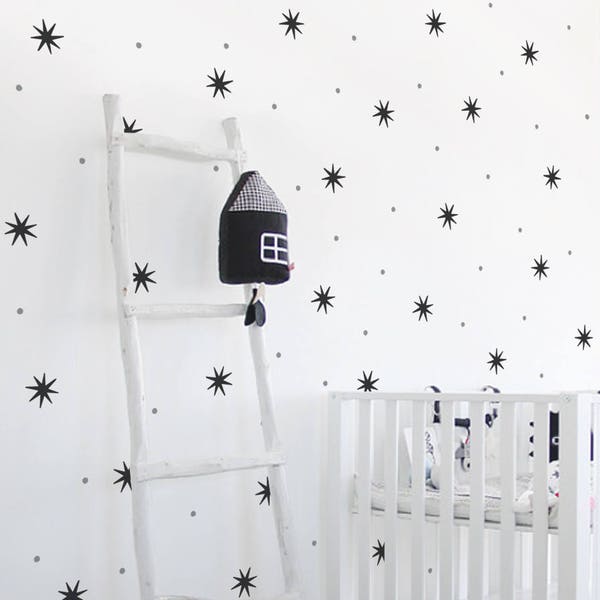 Star Dot Wall Decal Stickers - Vinyl Wall Sticker, Nursery Decor, Kids Decals