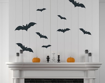 Spooky Bats Wall Decal, Bats Wall Decal, Scary Bats, Halloween Wall Decals