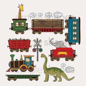 Animal Train Peel and Stick Wall Sticker image 4