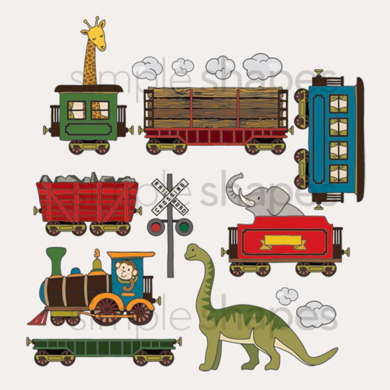 Animal Train Peel and Stick Wall Sticker image 4