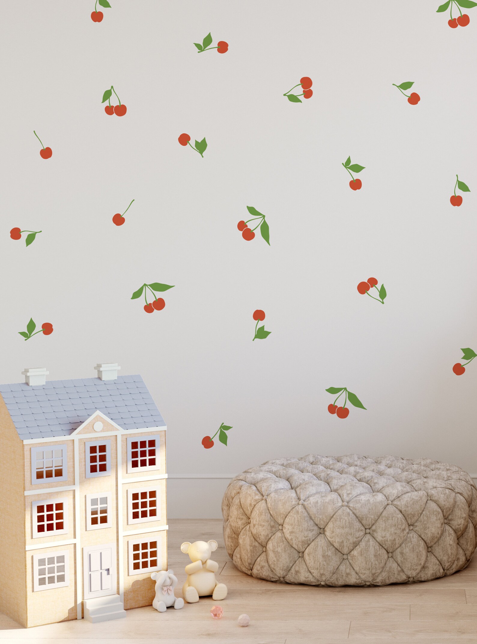 Cherry Fruit Wall Decal Etsy