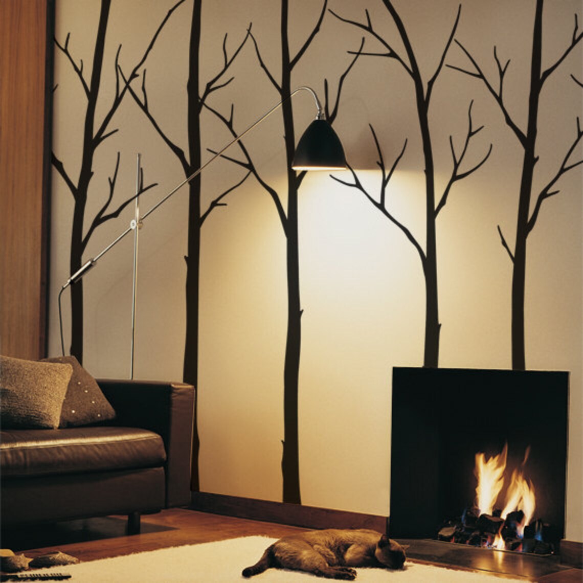 Wall Decals Living Room Tree Wall Decals Sticker Set Large Etsy