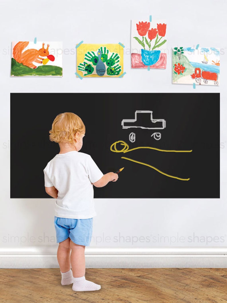 Chalkboard Wall Decal Chalkboard Decal Sheet Large Etsy