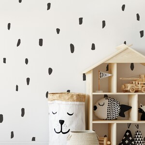 Confetti Time, Black, - Peel and Stick Wall Stickers Kids Room Decor - Etsy