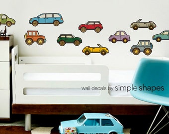 Cars - Peel and Stick Repositionable Stickers