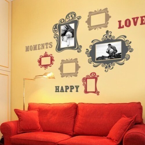 Vintage Photo Frames Vinyl Wall Sticker Etsy