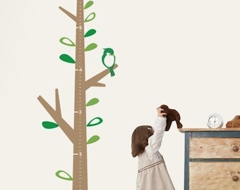 Kids Growth Chart Tree - Children's Vinyl Wall Sticker