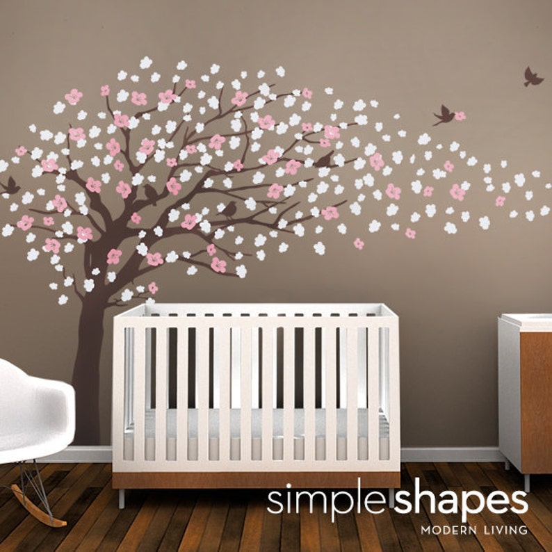 Vinyl Wall Art Decal Sticker Cherry Blossom Tree Elegant Style LARGE image 2