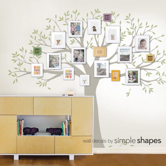 Wall Decal Family Tree Wall Decal Sticker Family Photo Tree Etsy