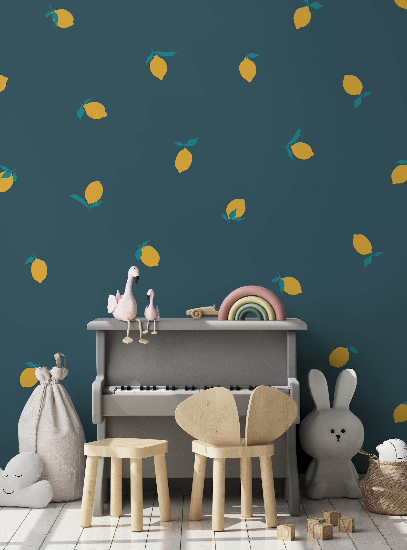 Lemon Fruit Wall Decal Etsy