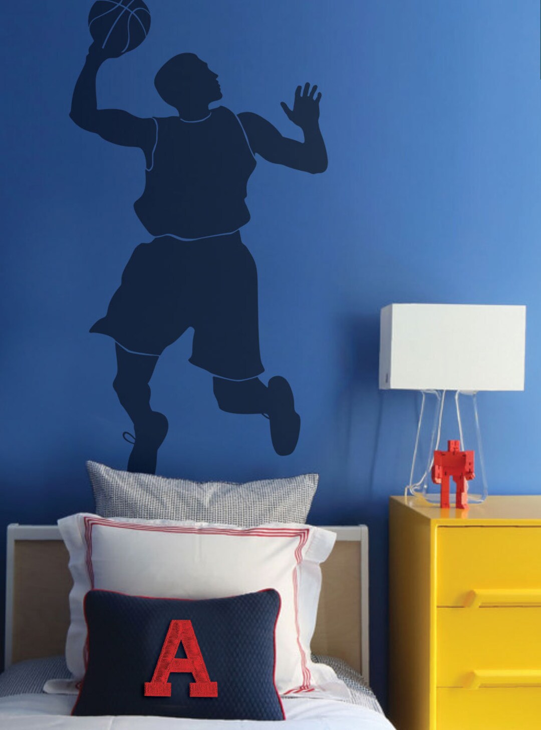 Sports Silhouette Wall Decal Sports Wall Decal Football Etsy