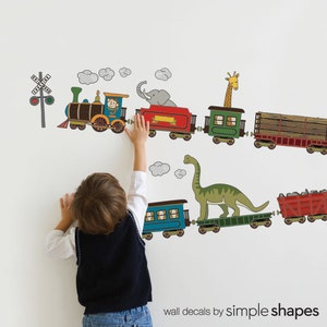 Animal Train - Peel and Stick Wall Sticker