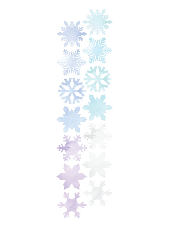 50 Snowflake Stickers Teacher Supply Party Favors Winter Christmas frozen