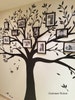 Wall decal, Family Tree Wall Decal - Photo frame tree Decal - Family Tree Wall Sticker - Living Room Wall Decals - wall graphic 