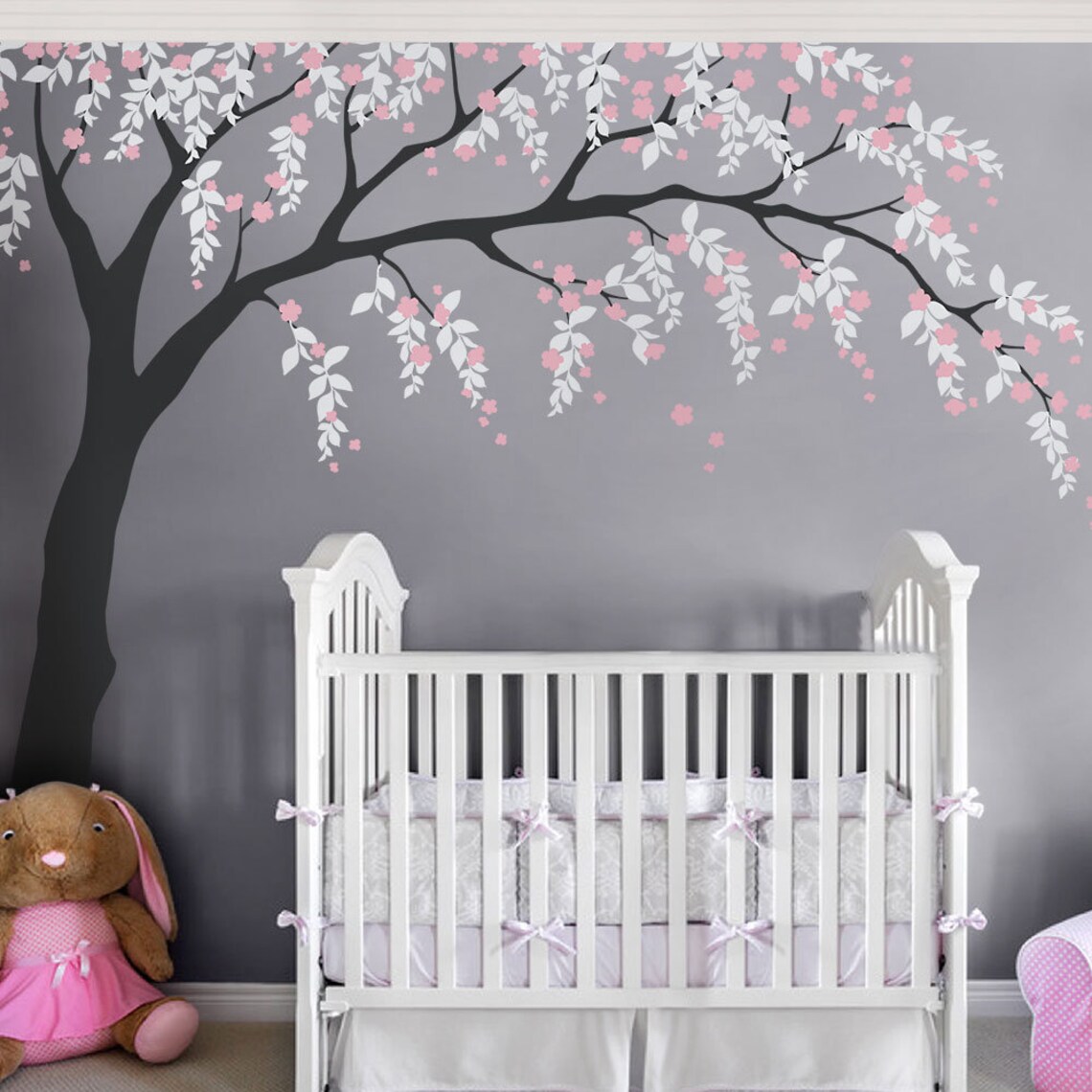 Cherry Blossom Wall Decal Cherry Blossom Decal Baby Nursery Etsy