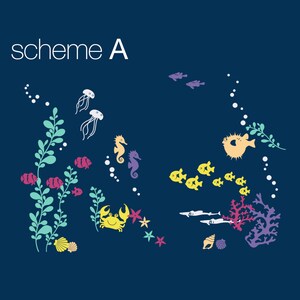 Under the Sea Wall Decal Collection Scheme A