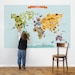 World Map - Peel and Stick Poster Sticker