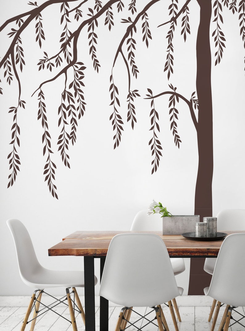 Leafy Weeping Willow Tree Decal image 4