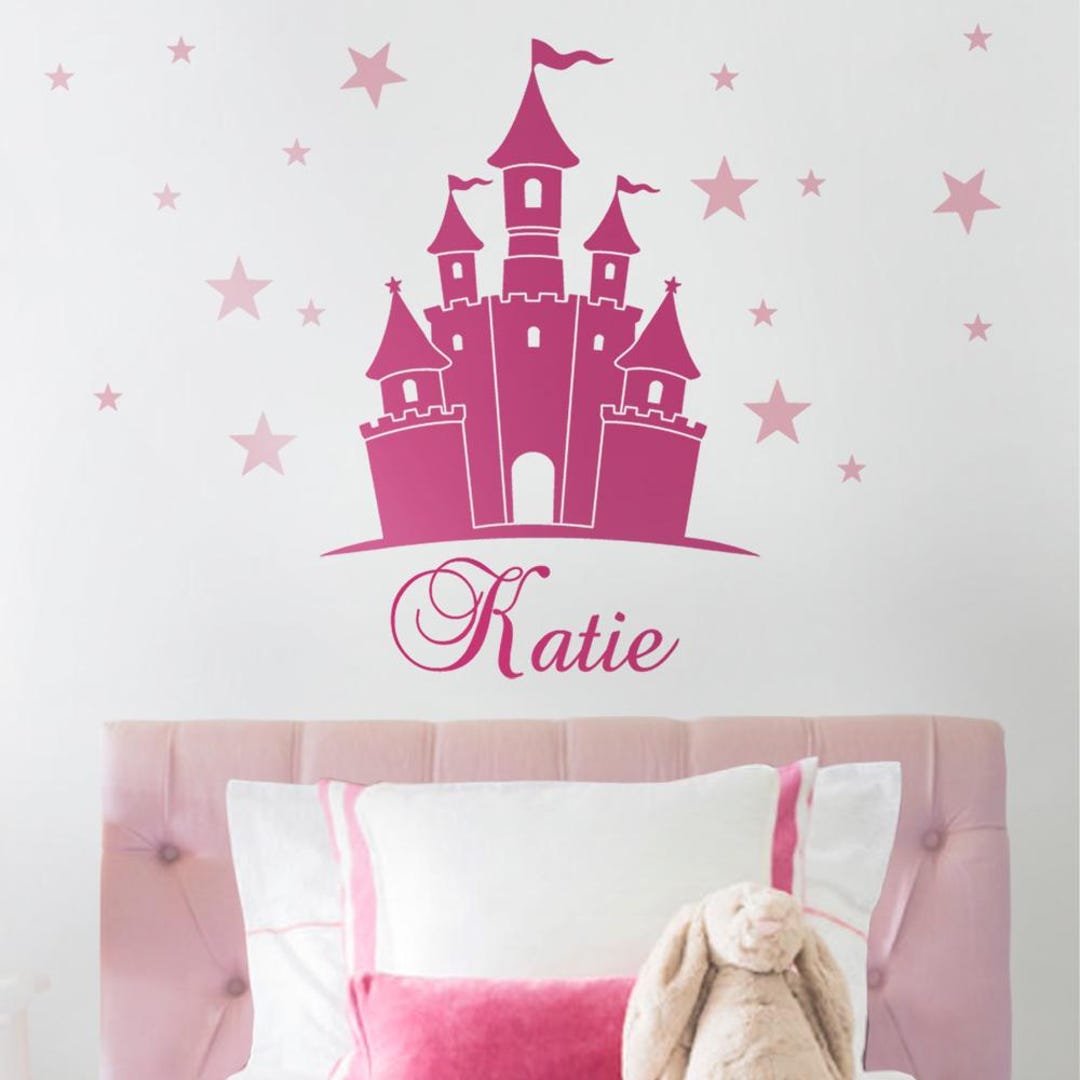 Princess Castle Wall Decal: Personalized Name, Nursery Decor - Etsy