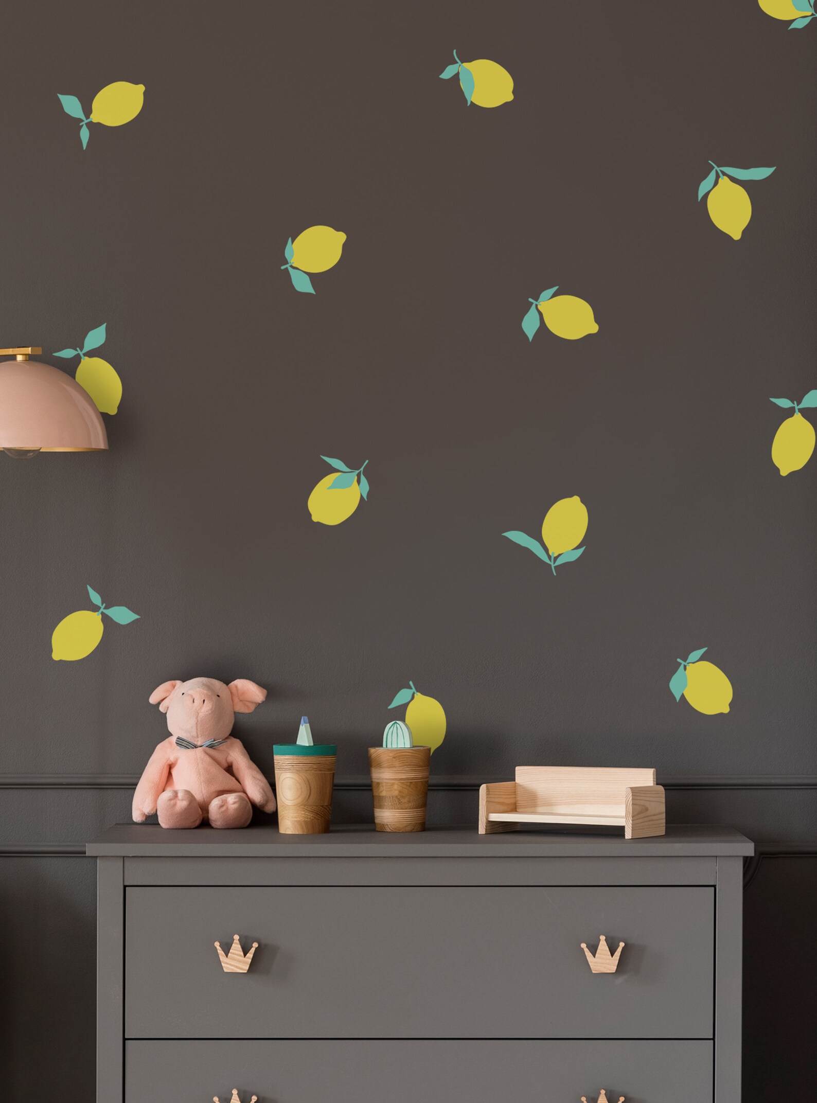 Lemon Fruit Wall Decal Etsy