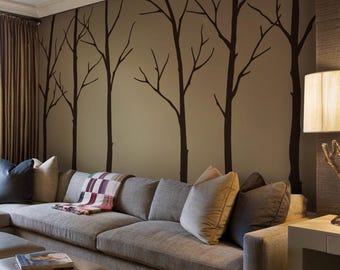 Tree wall decals - Winter Trees Art Wall Sticker