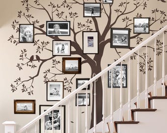 Staircase Family Tree Wall Decal: Photo Gallery Decor