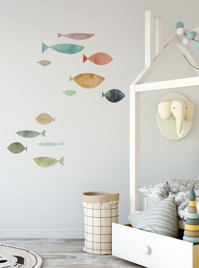 School of Fish Wall Sticker, Summer Sands Peel and Stick image 5