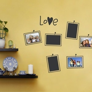 Picture and Photo Frame Layout Decal - Photo Love - Vinyl Wall Sticker